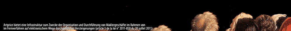 Artprice© bietet ab sofort Online-Auktionen an. Artprice© bietet ab sofort Online-Auktionen an.