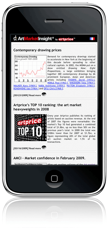 Artprice on iPhone